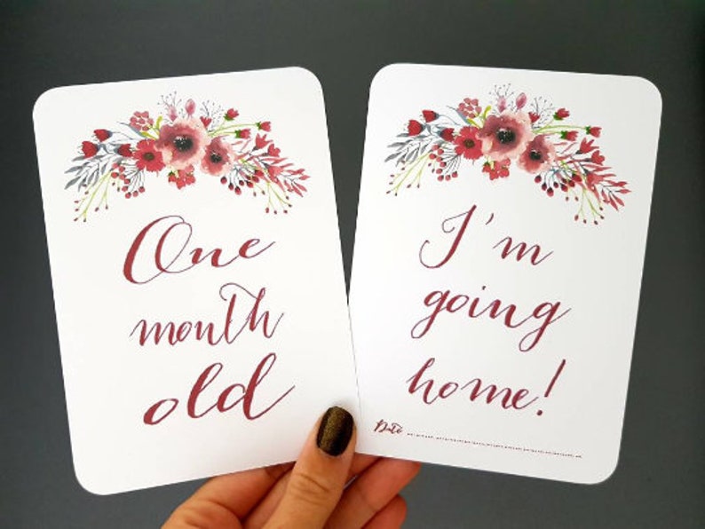 Premature Baby Milestone Cards Preemie NICU Neonatal Baby | Etsy