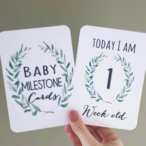 Baby Milestone cards spécial Moments photo naissance au premier anniversaire