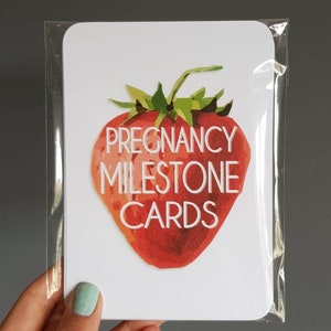 Pregnancy Milestone bump comparison cards photo prop pregnancy gift image 4