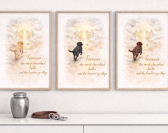 Labrador Dog Memorial Printable Pet loss Art Dog Mum Grief Gift Instant Download
