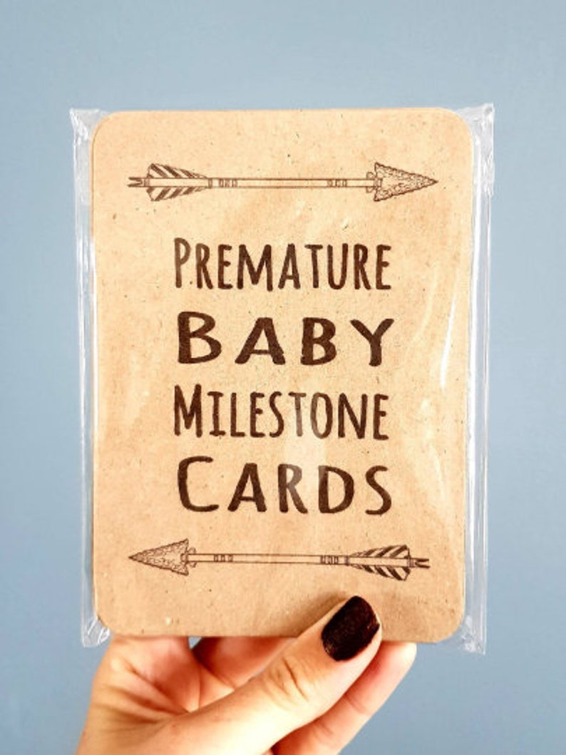 Premature Baby Milestone Cards Preemie NICU Neonatal Baby - Etsy
