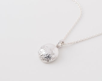 Pendentif pépite en argent sterling brillant