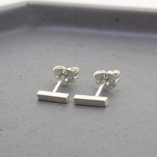 A Pair of Honey Comb Hexagon Sterling Silver Stud Earrings | Etsy