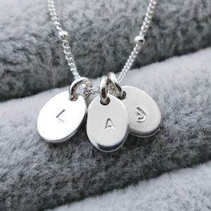 Personalised sterling silver family necklace - ideal gift for new mums