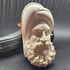 Pipa in schiuma di mare ottomana Sultan fatta a mano in blocco di schiuma di mare di CPW Pipes #3261