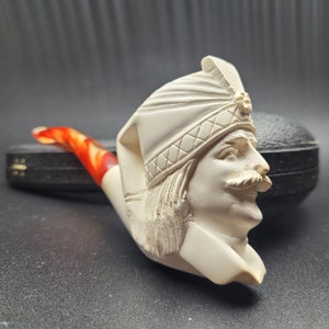 Pasha meerschaum pipe handmade block meerschaum by CPW Pipes #2061