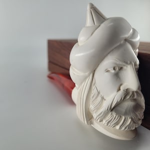 Large Pasha meerschaum pipe handcarved block meerschaum by CPW NO BOX M415