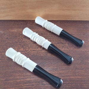 3 Cigarette Holders for regular (8MM) Cigarettes Block Meerschaum Handmade CPW8
