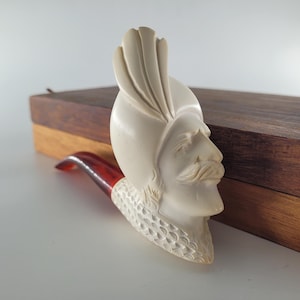 Sultan meerschaum pipe handcarved block meerschaum by CPW Pipes NO BOX cpw1