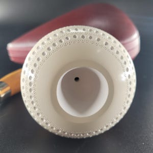 Cazoleta de repuesto lisa y ornamentada para pipa de calabaza, tallada a mano en bloque de espuma de mar, para pipas de calabaza y pipas de calabaza modelo 8