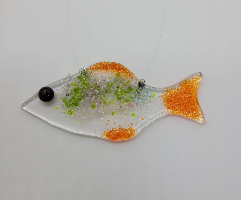 Fused Glass fish Etsy