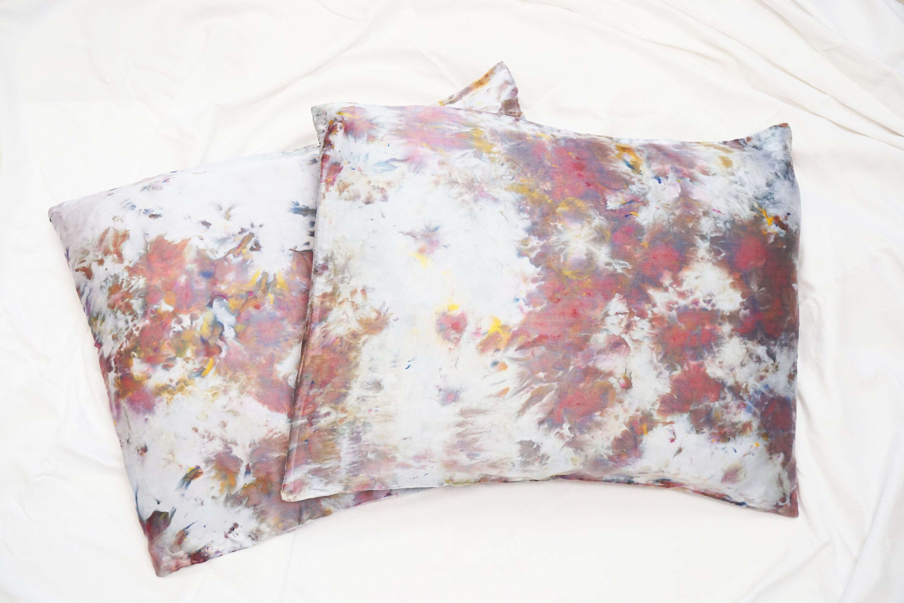 Tie Dye Silk Pillowcase Standard Tie Dye Silk Pillowcase Etsy