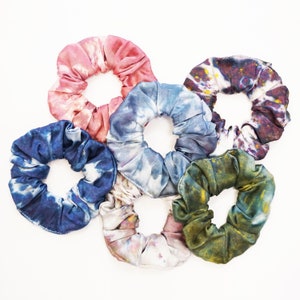Silk Scrunchie, Silk Scrunchie Set, Silk Scrunchies Pack, Mulberry Silk, 100 silk scrunchie, tie dye silk scrunchies