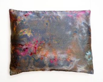 Tie Dye Silk Pillowcase Standard, Tie Dye Silk Pillowcase, Mulberry Silk Pillowcase, Charmeuse Silk Pillowcase Zipper, Silk Pillow Covers