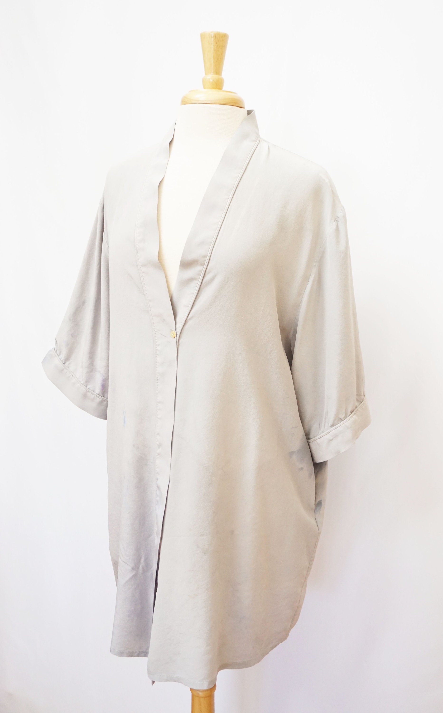 grey silk robes