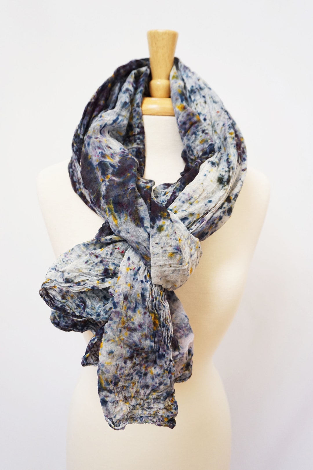 Cotton Gauze Scarf, Cotton Gauze Scarves, Crinkle Cotton Scarf, Organic