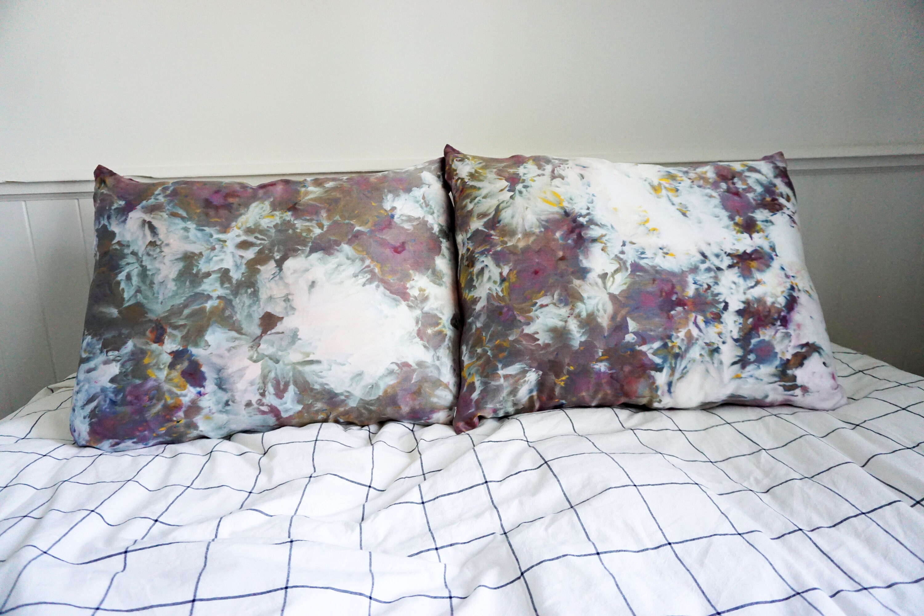 Tie Dye Silk Pillowcase Standard Tie Dye Silk Pillowcase Etsy