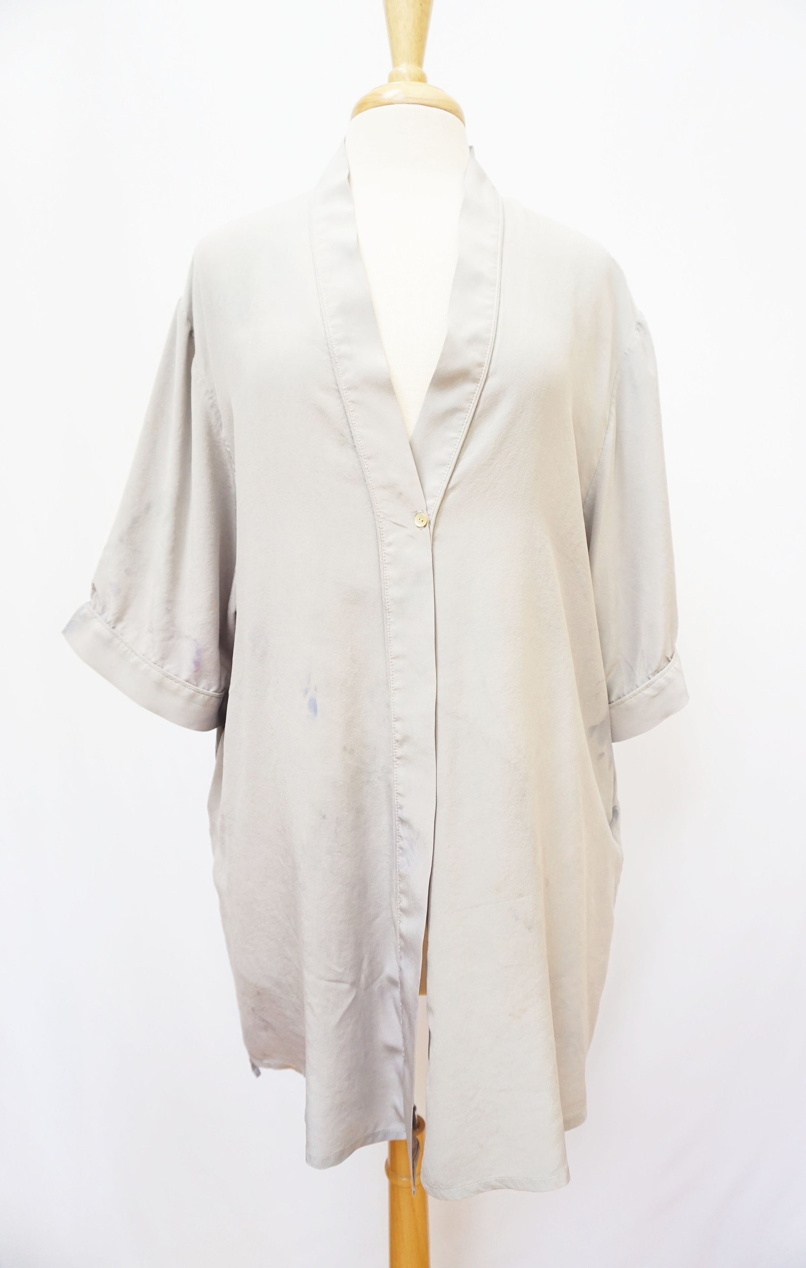grey silk robes