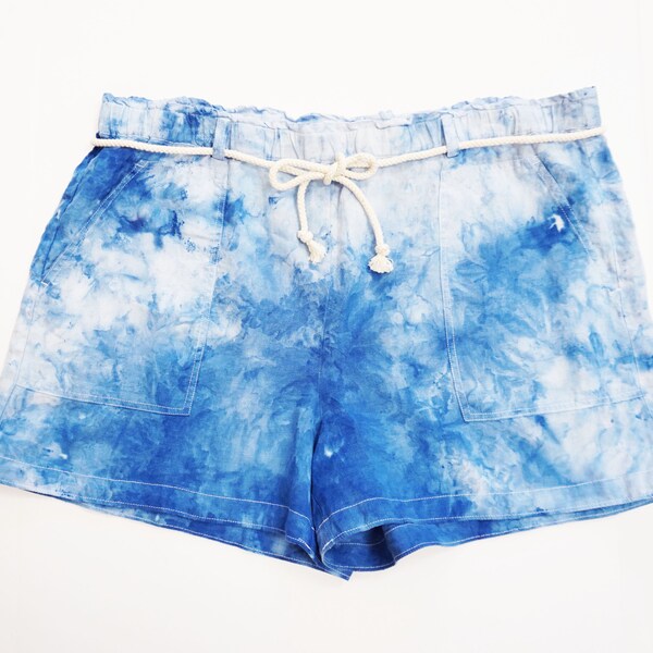 Purple Tie Dye Women's Shorts