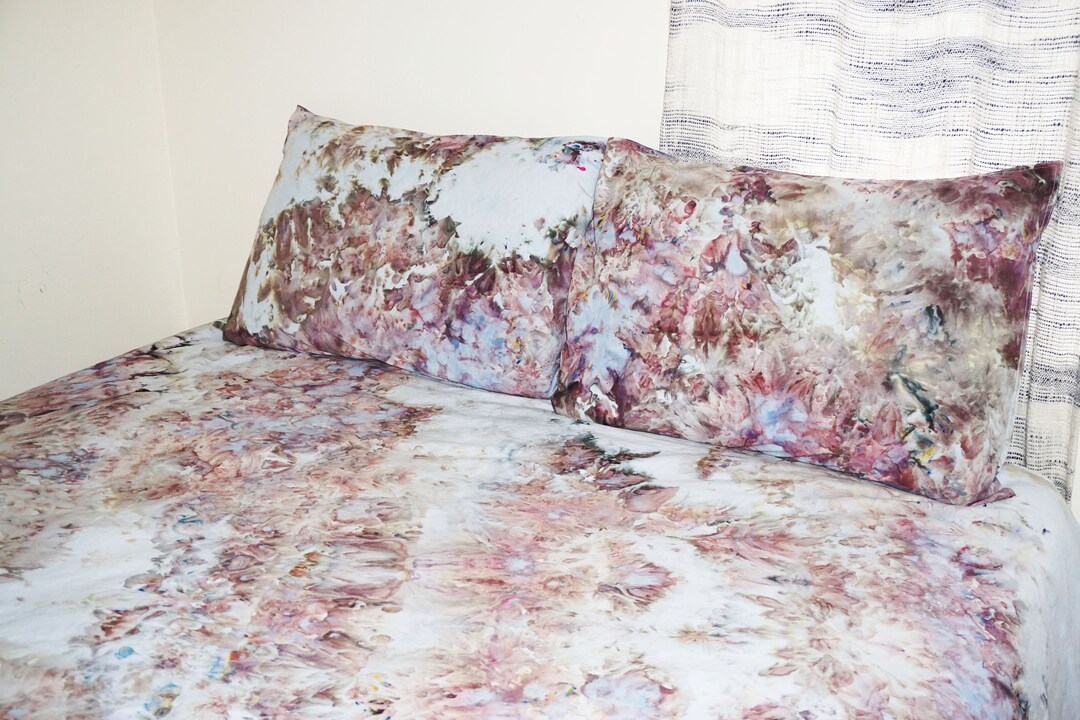 Colorful Tie Dye Sheet Set Tie Dyed Sheet Set Cotton Sheet Etsy