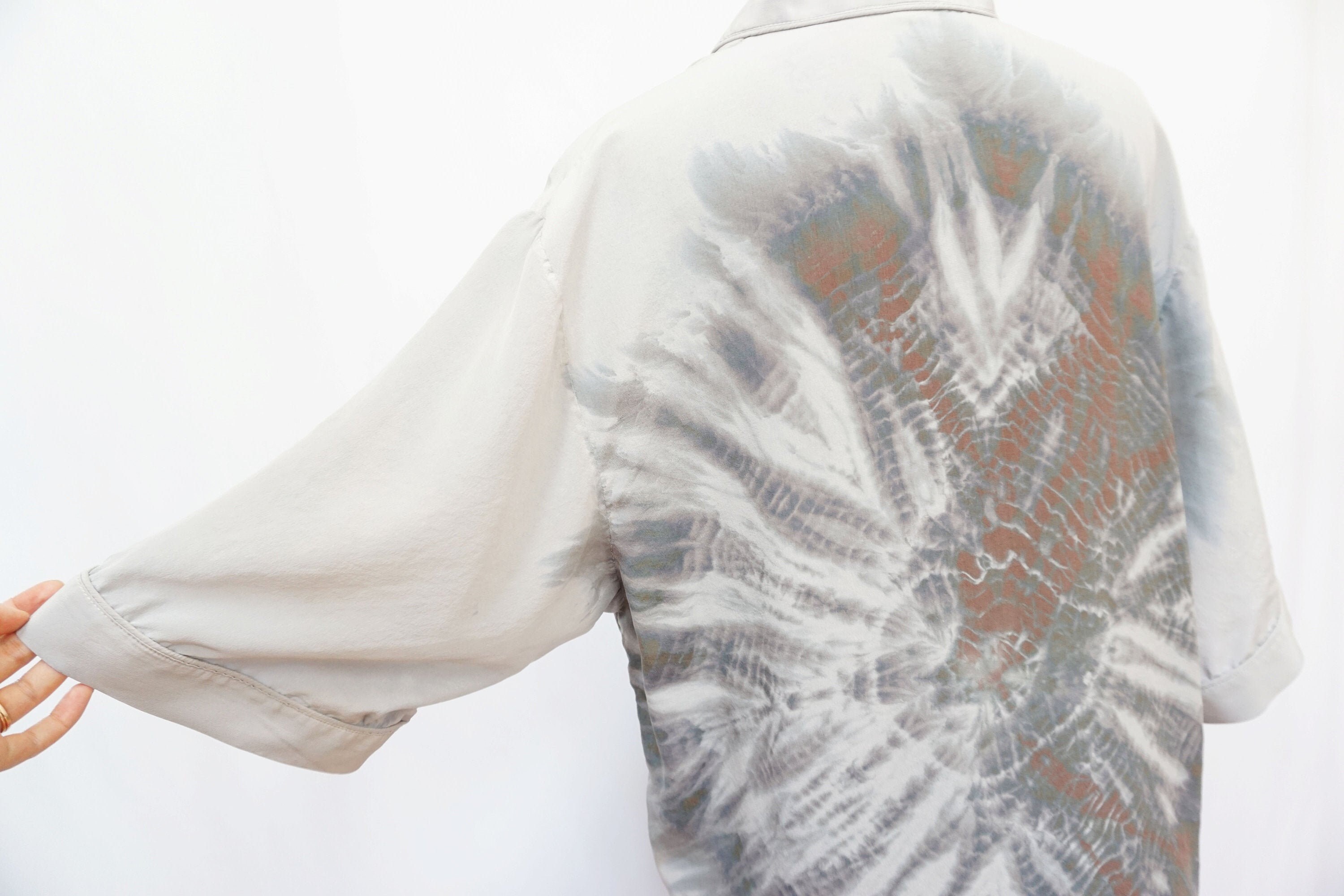 grey silk robes