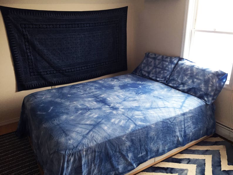 Sale Shibori Sheet Set Tie Dye Sheets Sheet Set Bedding Etsy