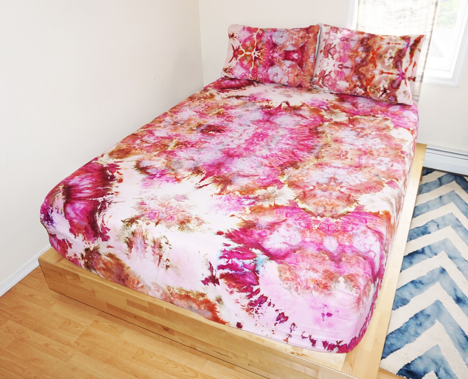 Tie Dye Sheets Tie Dye Sheet Set Tie Dye Bedding Bohemian Etsy