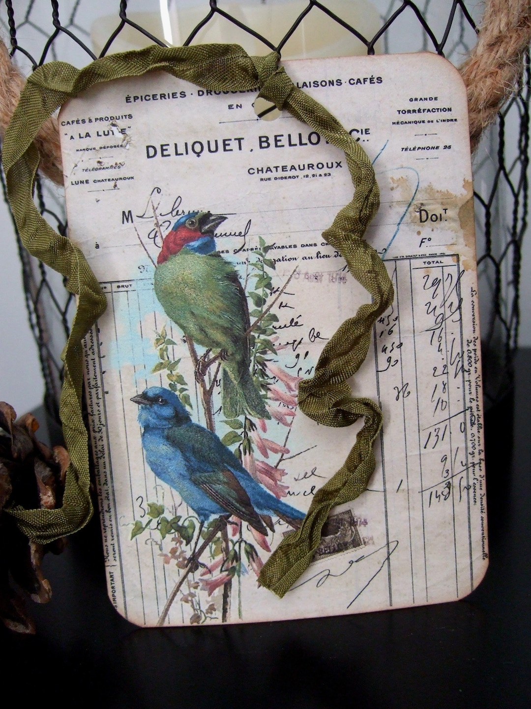 Bird Tags - Colorful Birds - Vintage Style Gift Tags - Journal Cards - Etsy