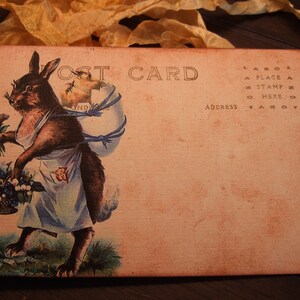 CINQUE grandi cartoline di Pasqua primitive