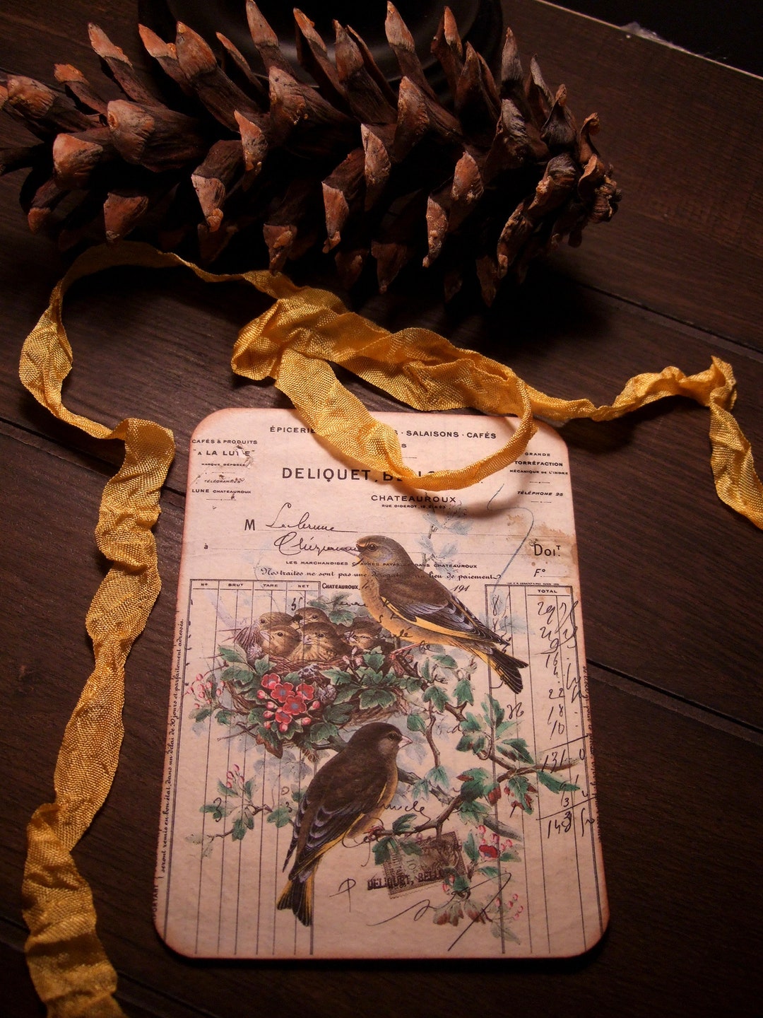 Primitive Hang Tags - FOUR Primitive Nesting Bird Tags - Etsy