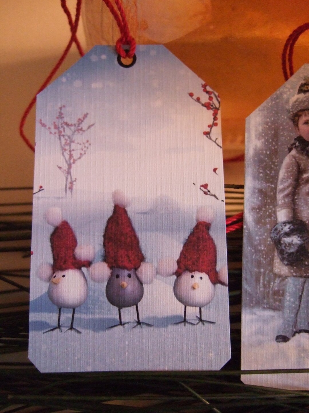 Primitive Hang Tags NINE Vintage Inspired Petite Merry Christmas ...