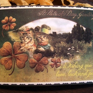 Carte postale de style vintage pour la Saint-Patrick - Souvenir - Cartes pour les fêtes