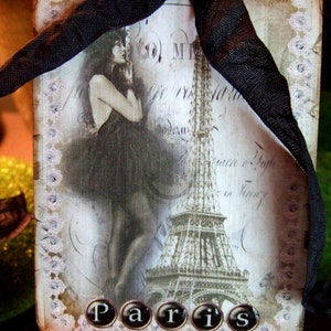 Vintage Stijl Parijs Hang Tags - Shabby Chic Gift Tags