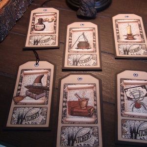 Primitieve Halloween-tags - SIX Essential Witchery-tags