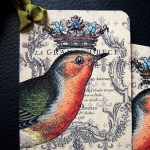 Bejeweled Shabby Vogel Anhänger ~ Cottage Chic französische Anhänger / Vintage Geschenkanhänger ~ Andenken