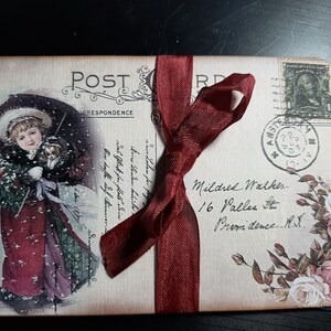Vintage Weihnachtskarten - Primitive Weihnachtspostkarten - Banner - Tischkarten - Primitive Tags
