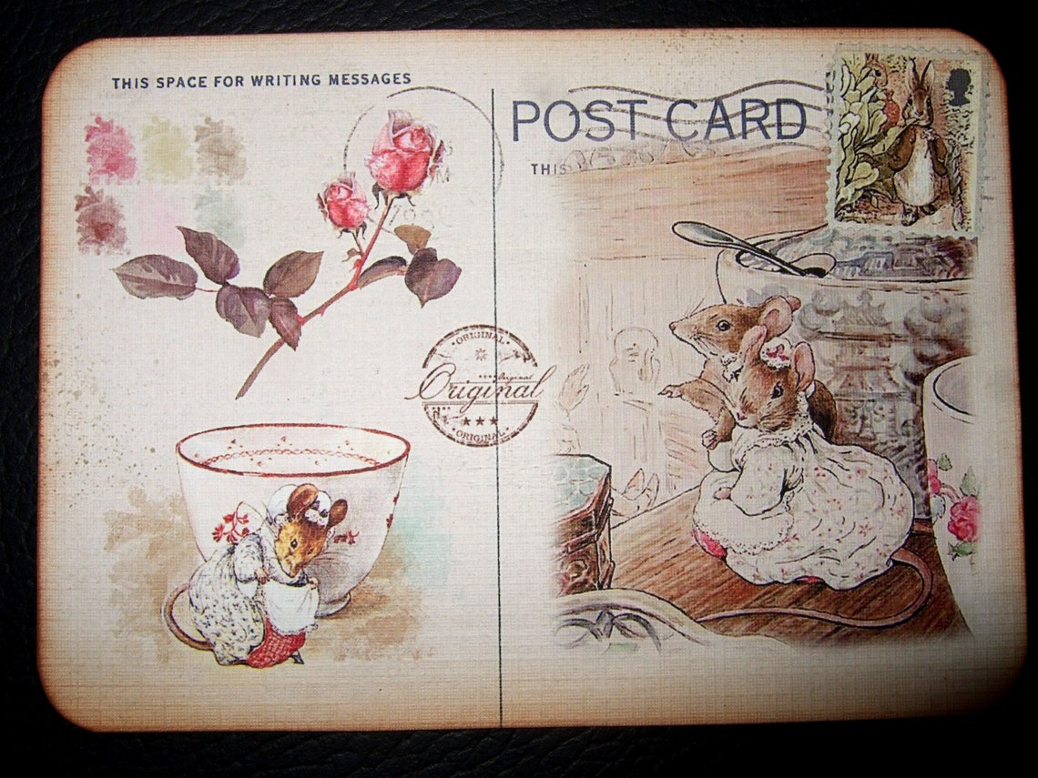 FOUR Beatrix Potter Peter Rabbit Postcards Art Mail Place - Etsy