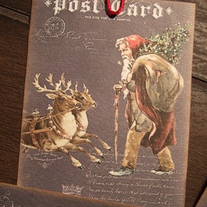 Etichette di Natale primitive NOVE Etichette di Natale tradizionaliste Etichette di Natale in stile vittoriano Etichette di lavagna