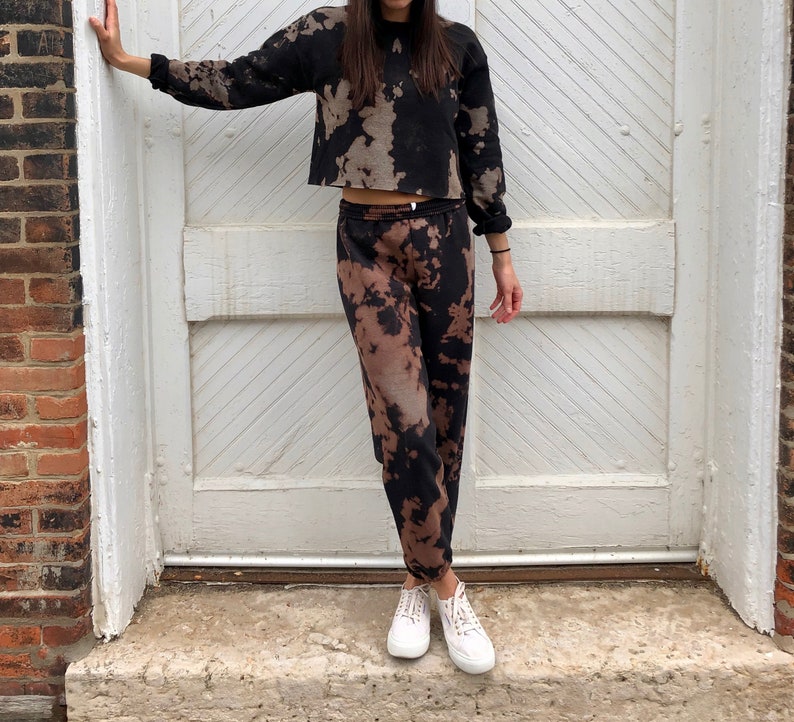 reverse tie dye sweatpants