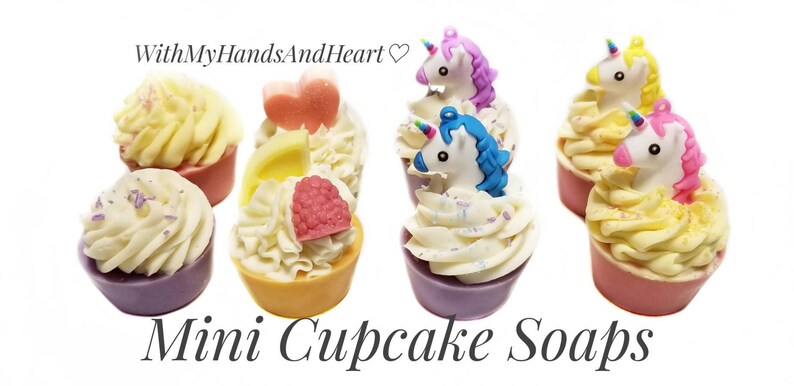Unicorn Gift For Little Girls Keychain In Soap Cupcake Etsy