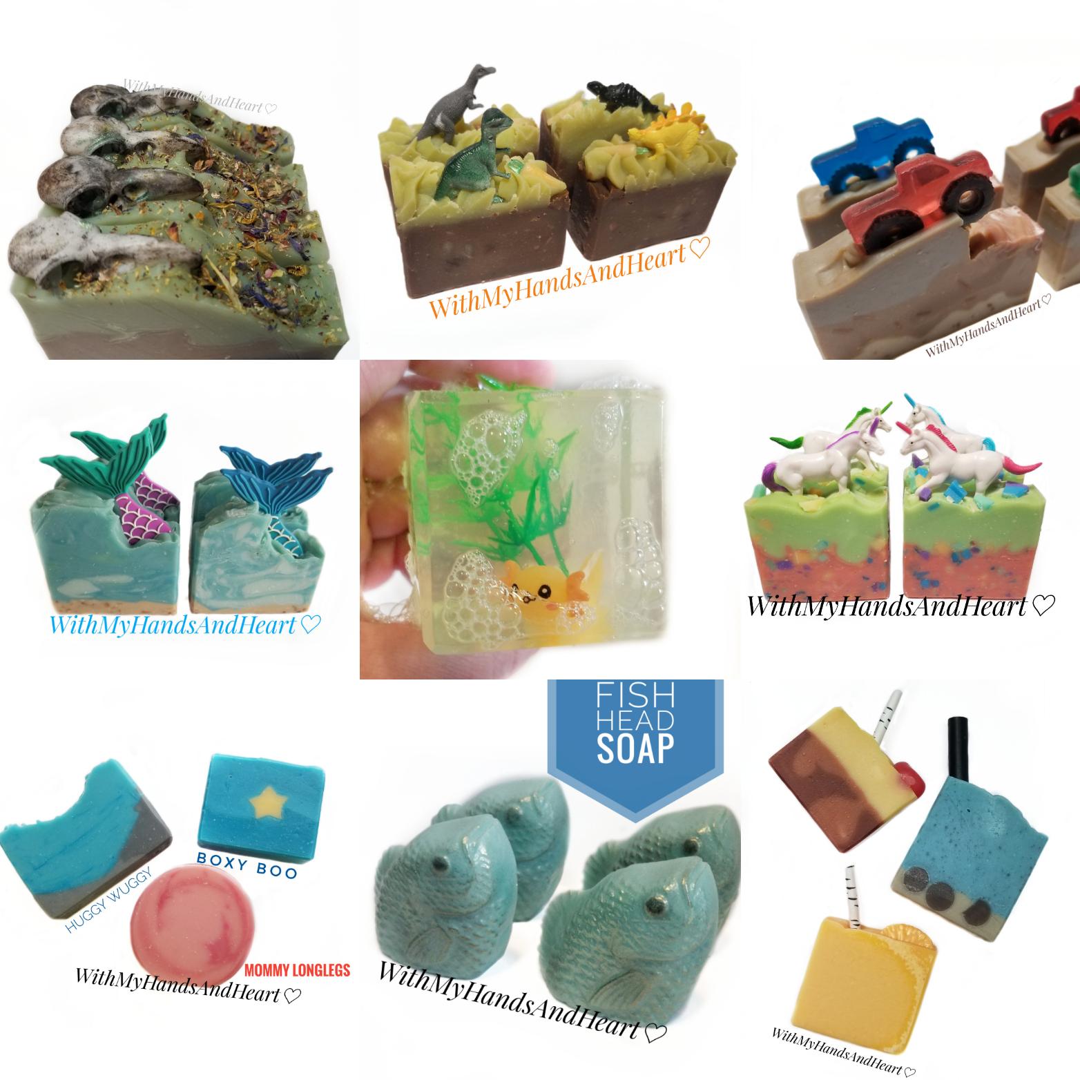 Crystal Bathroom Decor Set With 4x6 Sign Gemstone Soaps December