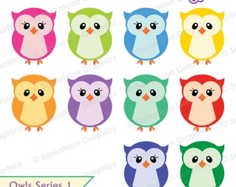 Cute Owl Clip Art - Instant Download File - Digital Graphics - Product Artwork - Crafts - Commercial Use - EPS, PNG, JPEG - #A002