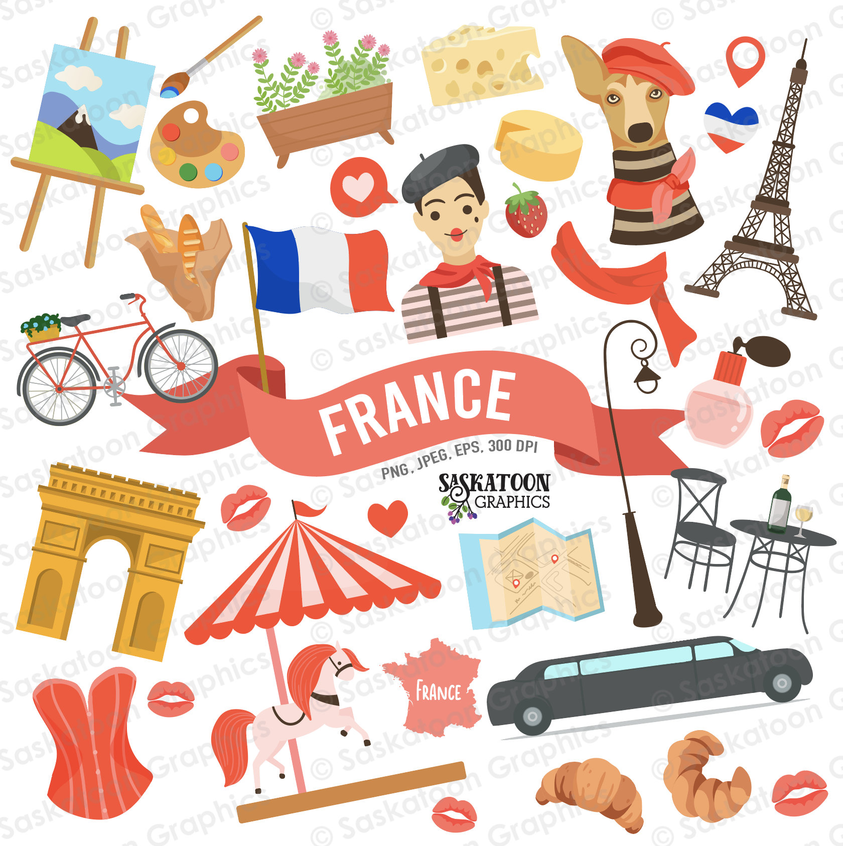 Clip Art French Cartoon Characters - France For Kids , Free Transparent ...