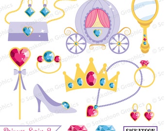 Fairytale Princess Clip Art - Instant Download File - Digital Graphics ...