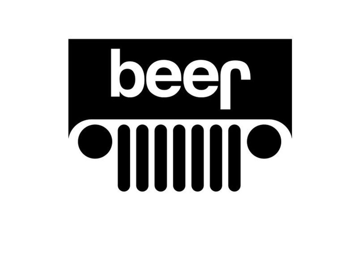 Jeep beer decal Etsy