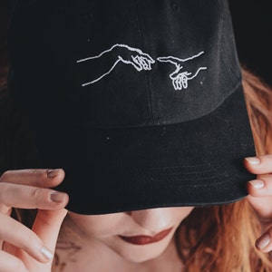 Creation of Adam Art History Embroidered Dad Hat