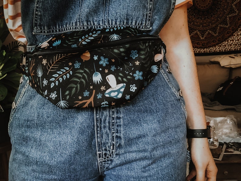 Festival Fanny Pack Forest Illustration Pattern Bum Bag Gift Nature Lovers