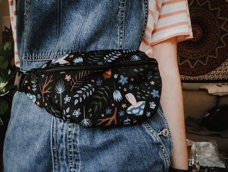 Festival Fanny Pack Forest Illustration Pattern Bum Bag Gift Nature Lovers