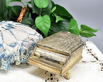Piano Shaped Metal Jewelry Box