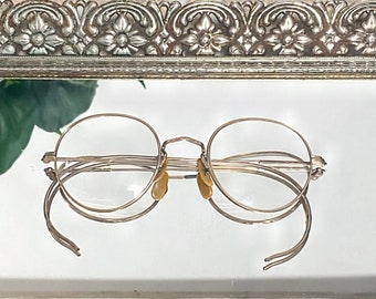 Bausch and Lomb Vintage Eyeglasses B&L 1/10 12K GF Etched Frame